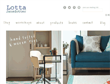 Tablet Screenshot of jansdotter.com